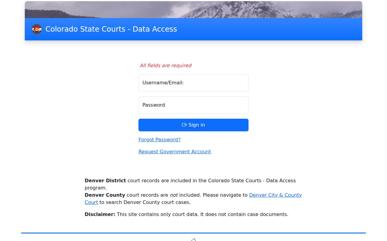 Moffat County court records Colorado State Courts Data Access