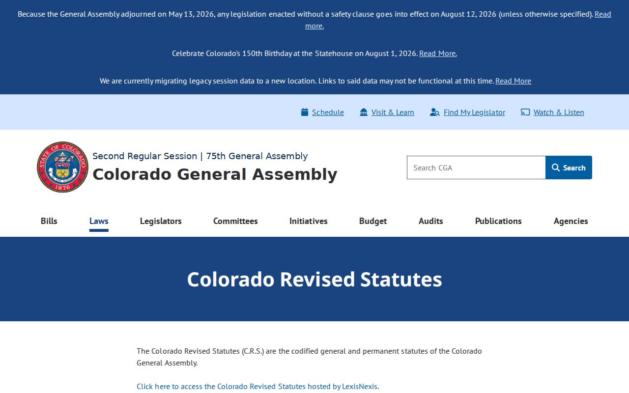 Moffat County court records Colorado Revised Statutes access rules