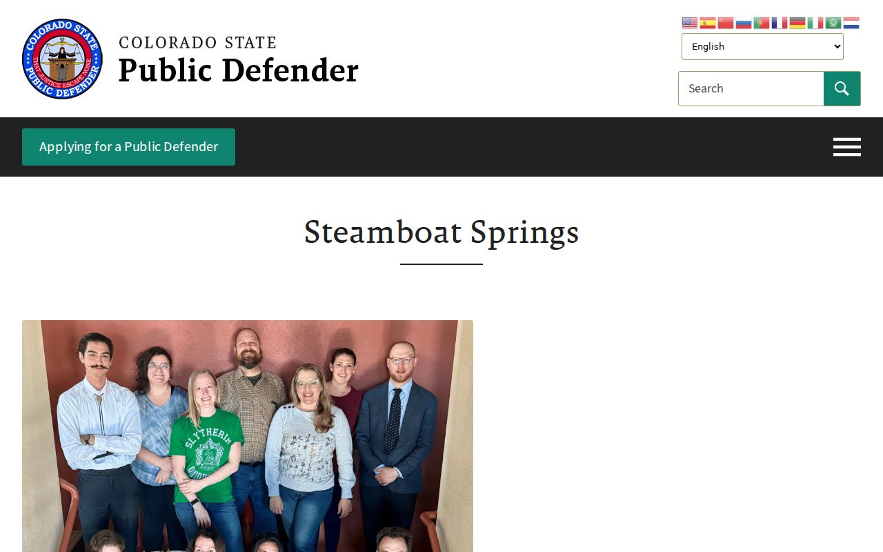 Moffat County criminal court records Public Defender Steamboat Springs office