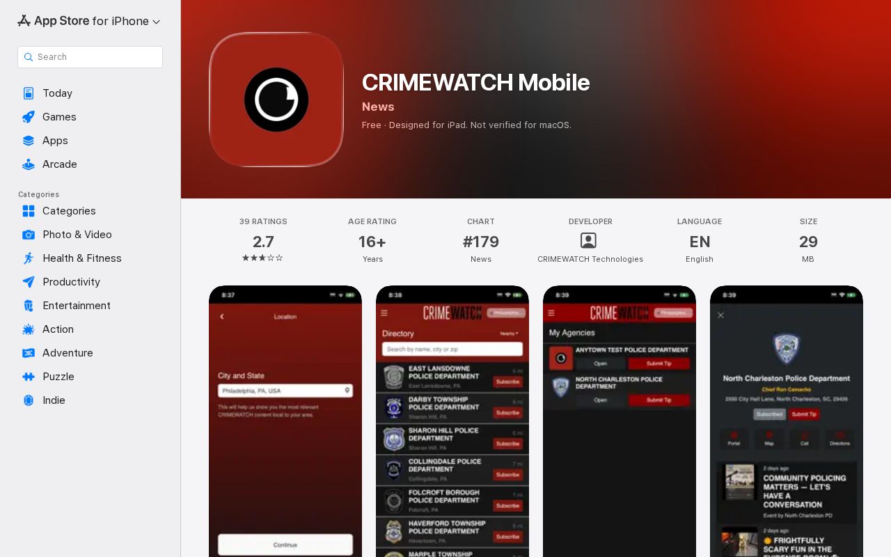Moffat County warrant records CRIMEWATCH Mobile App Store listing